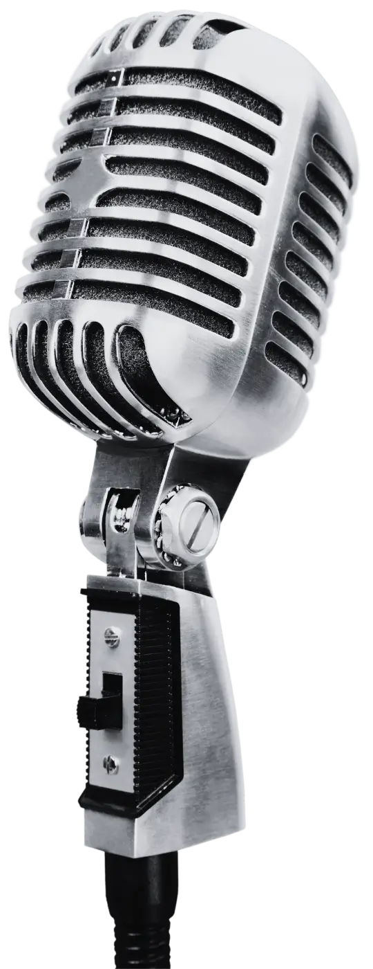 Vintage microphone representing live music for hire in North Jersey