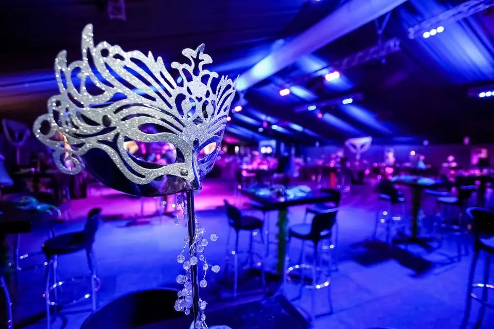 Guests attending a professional fundraiser and nonprofit event presentation